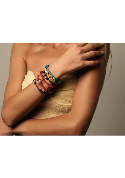 Taşlı Küp Ip Bileklik fiyatları