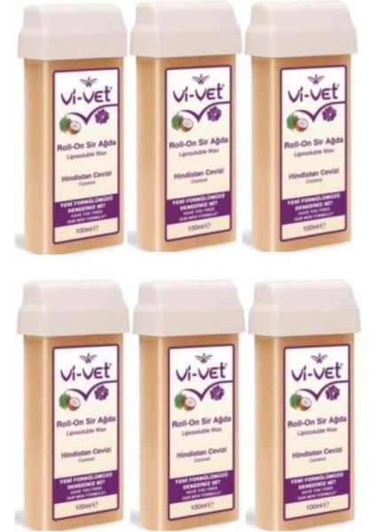 Roll-On Sir Ağda Hindistan Cevizi 100 ml 6'lı Set