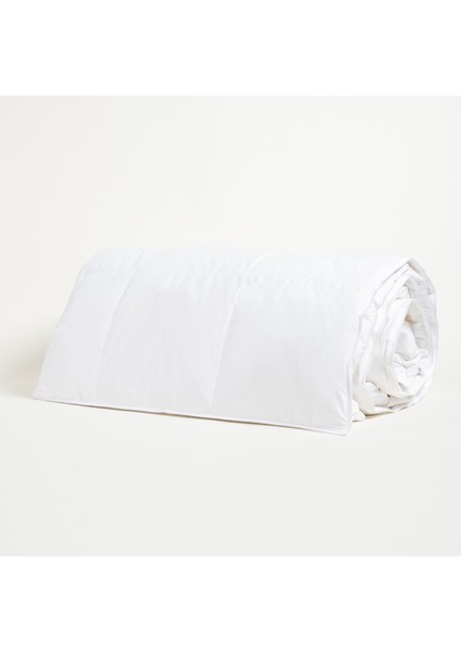 Jutland Kaz Tüyü Çift Kişilik 280 Tc %100 Pamuk Yorgan 200x220 Cm Beyaz
