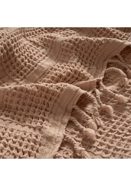 Solıd Tek Kişilik Tencel - Cotton Tencel Pamuk Pike 160x220 Cm Kum Rengı fiyatları