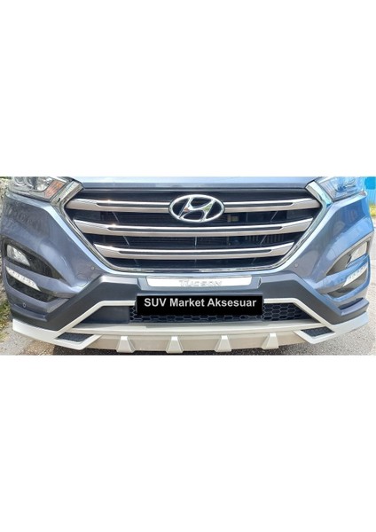 Hyundai Tucson 2015-2016- 2017 Ön Tampon Koruma ( Difüzör ) Uyumlu