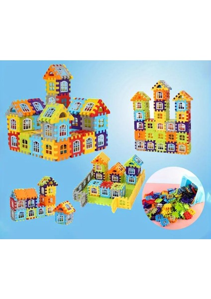 Puzzle City 3D  128 Parça Yapı ve Tasarım Blokları Eğitici Oyuncak