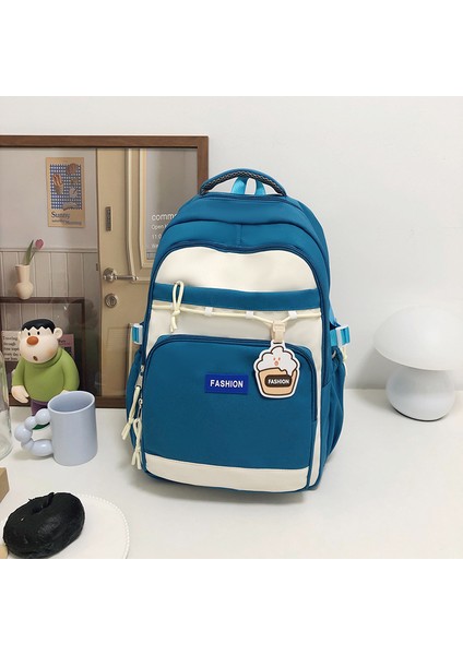 Öğrenci Okul Büyük Kapasiteli Sırt Ortaokul Öğrencisi Kore Tarzı Sırt Çantası (Yurt Dışından)