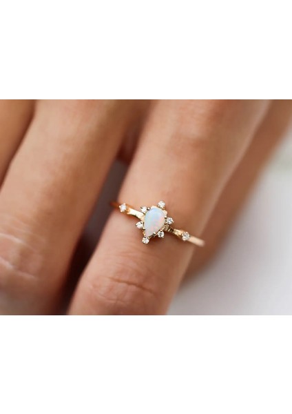 Opal Pırlanta Yüzük