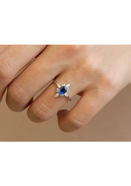 Safir Pırlanta Yüzük fiyatları