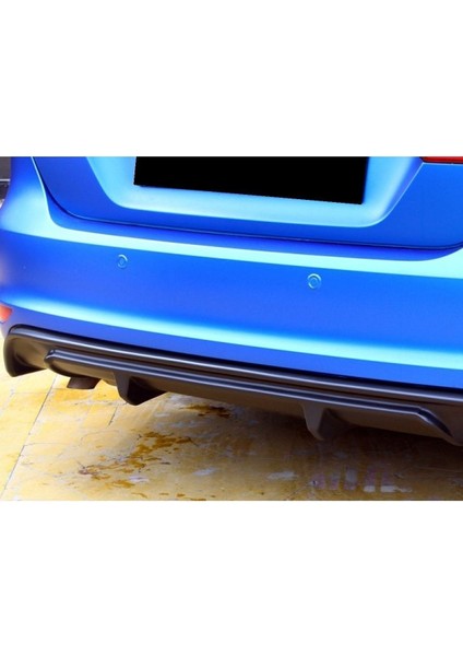 Volkswagen Jetta R Difüzör 2011-2012-2013 (Plastik) Parlak Siyah Arka-Bodykit-Difizör-Ek