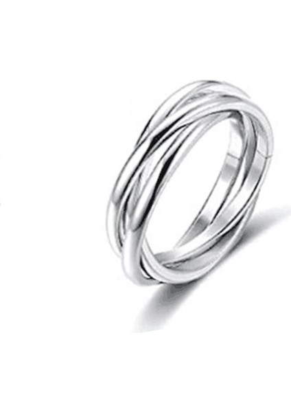 Dekompresyon Dönen Titanyum Çelik Halka Anti-Anksiyete Çift Parmak Süsü (Yurt Dışından)