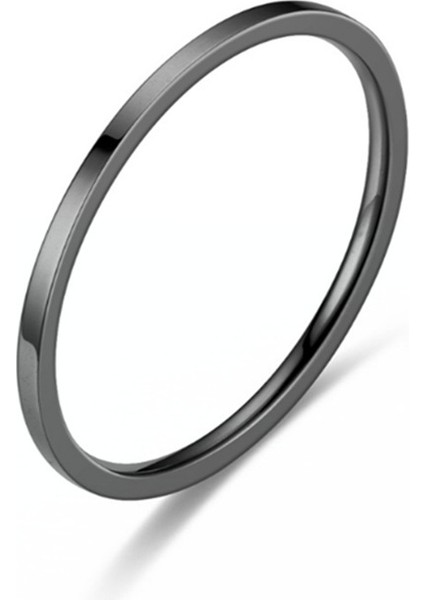 Hafif Lüks Tasarım Anlamda Titanyum Çelik Ince Halka Kadın Ing Kore Tarzı Zarif Niş Yüzük Çift Yüzük Saç Takı (Yurt Dışından)