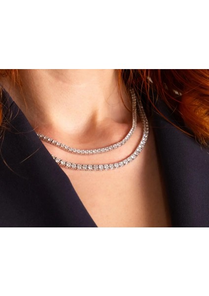 LUXURY COLLECTİON 10ct Pırlanta Su Yolu Kolye fiyatları