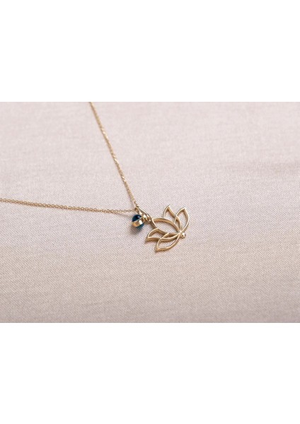 Altın Lotus Kolye