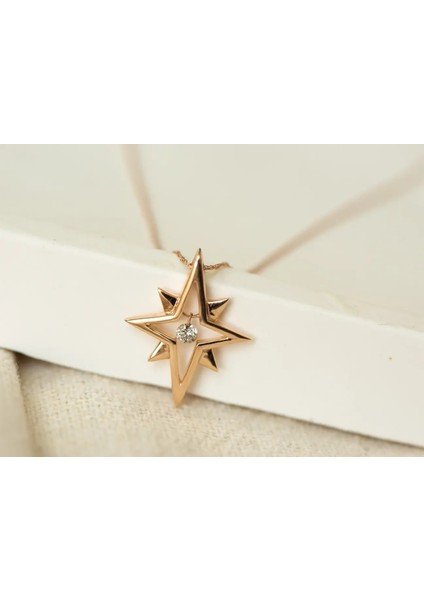 Anka Kutup Yıldızı Pırlanta Kolye