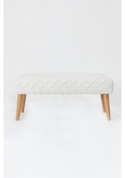 Bliss Krem Kabartma Dokulu Bench 42 x 91 x H 42 cm 4283 fiyatları