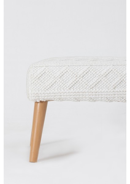 Bliss Krem Kabartma Dokulu Bench 42 x 91 x H 42 cm 4283 fırsatları