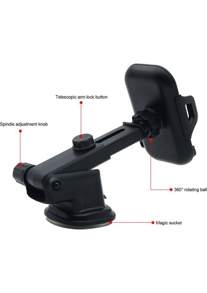 Kolu Arabalar Her Yönüyle Derece Dönen Uzun Vantuz Uygun Tutucu (Yurt Dışından) fırsatları