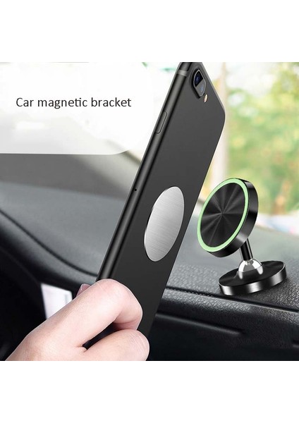Parça Araç Telefonu Tutucu Alaşım Manyetik Evrensel Çift Bilyalı Dönen Araç Telefonu Tutucu, Renk: Siyah (Yurt Dışından) fırsatları