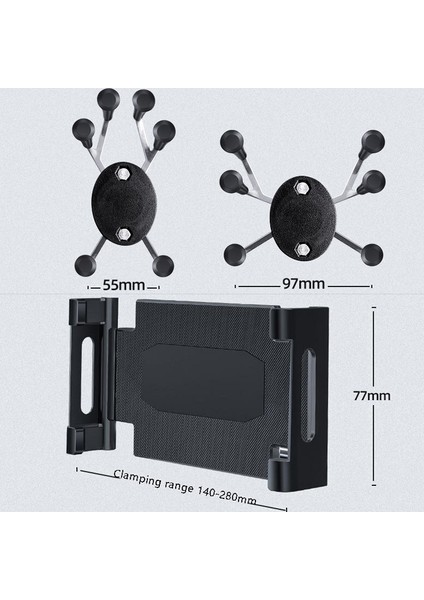 Araba Kafalık Braketi Motosiklet Dikiz Cep Telefonu Braketi Stil: 6 Pençe Küçük Arka Klip (Yurt Dışından) indirimleri