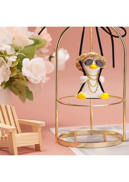 Sevimli Salıncak Ördek Araba Dekorasyon Aksesuarları, Bayanlar ve Erkekler Için Araba Dikiz Aynası Kolye Dekorasyon Araba Aksesuarları (Yurt Dışından) modelleri