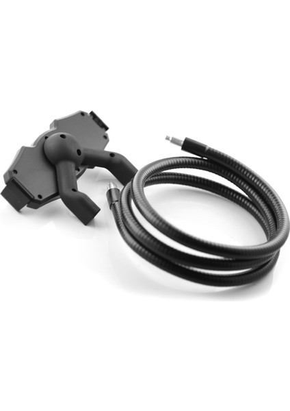 Tembel Boyun Telefon Tutucu Araç Tablet Tutucu Ipad 2/3/4 Için Standı Evrensel Katlanabilir Taşınabilir Tasarım 360 Döndürme - Siyah (Yurt Dışından)