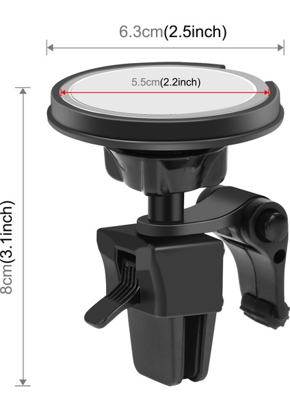 Haweel Magsafe Manyetik Kablosuz Şarj Cihazı, Araba Hava Çıkışı Tutucu Telefon Braketi (Yurt Dışından) indirimleri