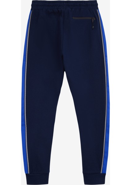 Koyu Mavi Erkek Jogger Baskılı Eşofman Altı D4WM-EA3274