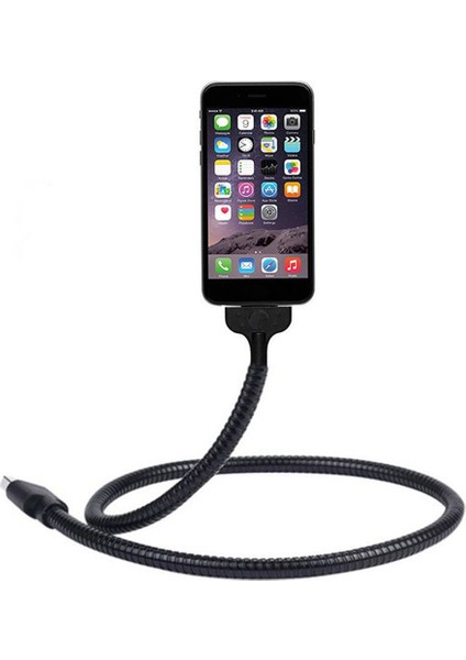 Yaratıcı Telefon Şarj Cihazı Esnek Stand Up Tutucu USB Şarj Veri Kablosu (Yurt Dışından)