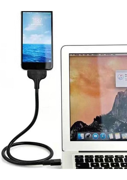 Yaratıcı Telefon Şarj Cihazı Esnek Stand Up Tutucu USB Şarj Veri Kablosu (Yurt Dışından) modelleri