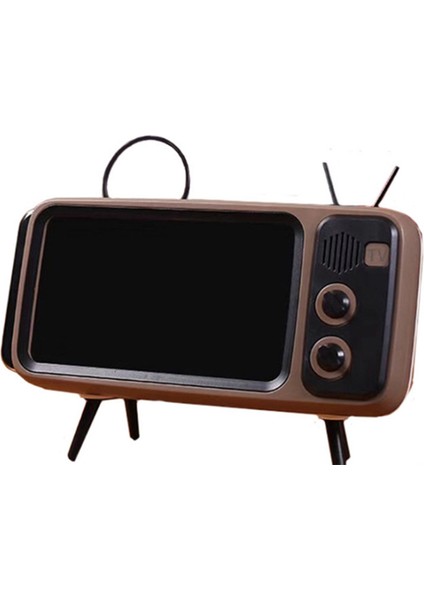 Retro Tv Cep Telefonu Braketi Tembel Braket Evrensel Masaüstü Cep Telefonu Braketi - Kahve Rengi (Yurt Dışından) fiyatları