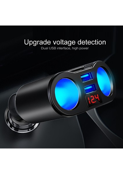 3.1A Çift USB Araç Şarj Cihazı 2 Port LCD Ekran 5V Soket Çakmak Hızlı Araç Şarj Adaptörü Araba Styling (Yurt Dışından) modelleri