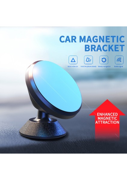 Geartronic Çok Amaçlı Manyetik Braket 360 Derece Dönen Alüminyum Alaşımlı Braket Yüksek Aşınma Direnci ile Araba Cep Telefonu Tutucu Braketi (Yurt Dışından) fiyatları