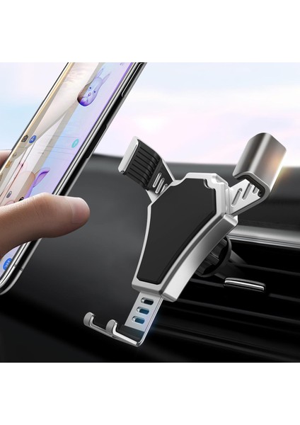 Araç Telefonu Tutacağı Araç Navigasyonu Araç Montajı Hava Çıkışı Snap-On Yerçekimi Evrensel Destek (Yurt Dışından)