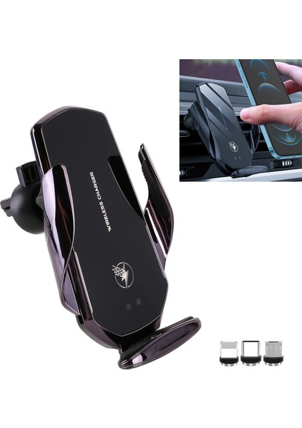 G18+ 15W Araç Kablosuz Şarj Cihazı Akıllı Indüksiyon Hava Çıkışlı Telefon Tutucu (Yurt Dışından) fiyatları
