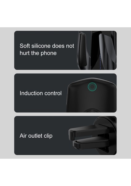 G18+ 15W Araç Kablosuz Şarj Cihazı Akıllı Indüksiyon Hava Çıkışlı Telefon Tutucu (Yurt Dışından) fırsatları