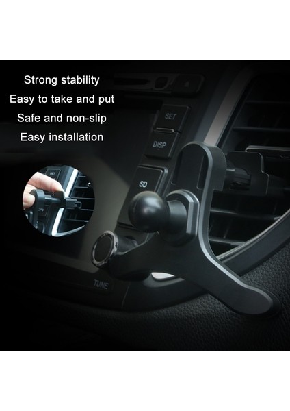 10'lu R139-004 Araç Hava Çıkışlı Cep Telefonu Tutucu Klipsi, Renk: Siyah (Yurt Dışından) fırsatları
