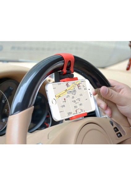 Direksiyon Braketi Navigasyonu Geçirir, Iphone, Galaxy, Huawei, Xiaomi, Lg, Htc ve Diğer Akıllı Telefonlar Için (Yurt Dışından)