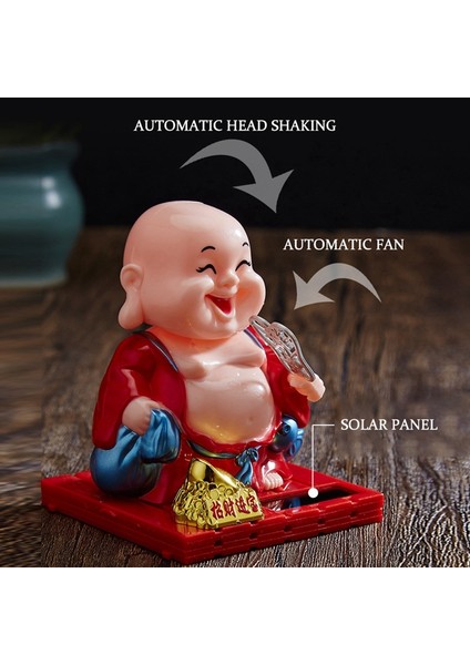 Nxfdsıoz Araba Aksesuarları Sevimli Sallayarak Kafa Güneş Küçük Keşiş Yaratıcı Araba Dekorasyon Küçük Keşiş Süsler (Yurt Dışından) indirimleri