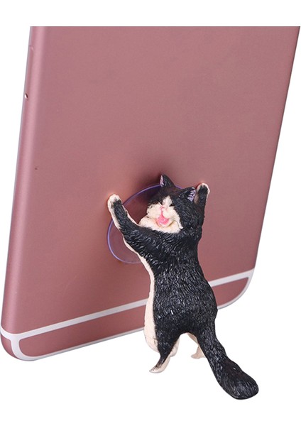 Taşınabilir Kedi Şekli Cep Telefonu Tutucu Emme Montaj Standı Masaüstü Dekor Hediye (Yurt Dışından) fiyatları