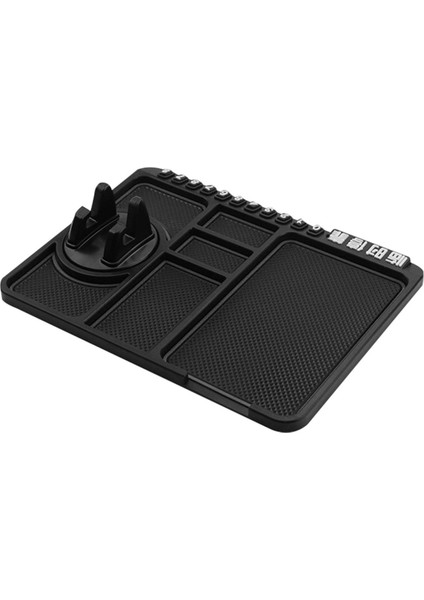 Kaymaz Çok Fonksiyonlu Araba Kontrol Paneli Mat Tuşları Cep Telefonu Standı Tutucu Ped (Yurt Dışından)