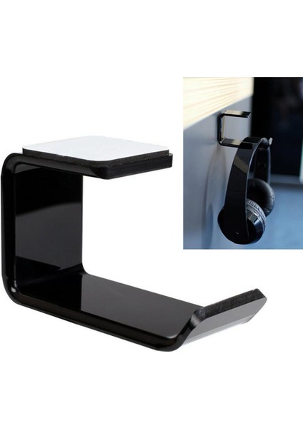 Kulaklık Kulaklık Tutucu Askı Kulaklık Duvar/masa Ekran Stand Braketi - Siyah (Yurt Dışından) indirimleri