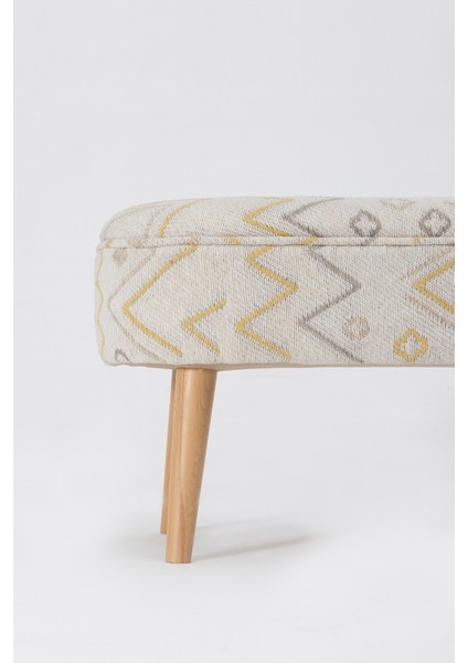 Bliss Sarı Etnik Desenli Krem Bench 40 x 100 x H 47 cm 4282 fırsatları