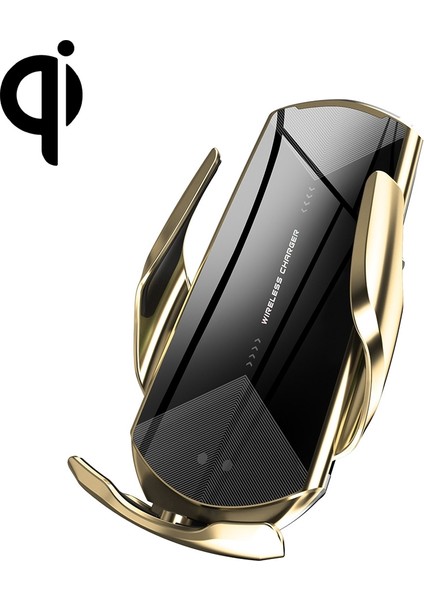 Q2 15W Evrensel Rotasyon Kızılötesi Indüksiyon Manyetik Araç Kablosuz Şarj Cep Telefonu Tutucu, Mikro USB + 8 Pin + Type-C / Usb-C Manyetik Konnektör (Yurt Dışından)