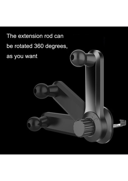 Adet Araba Uzatma Kancası Cep Telefonu Braketi Aksesuarları Yuvarlak Hava Çıkış Braketi (Yurt Dışından) indirimleri