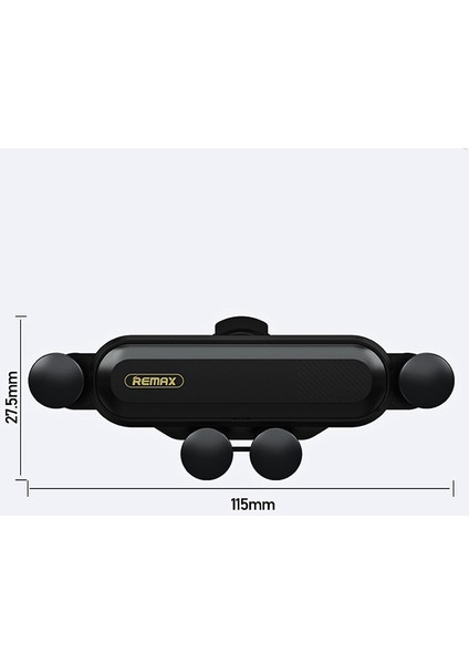 Remax Araba Hava Çıkışı Araç Telefonu Tutucu Hava Çıkışı Elastik Braket Esnek Eller Serbest 360 Derece Dönen Yuva Evrensel Cep Telefonu Montaj Braketi-Siyah (Yurt Dışından) modelleri