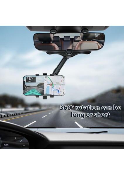 Klip Dönebilen Geri Çekilebilir Araç Telefonu Tutucu Desteği Sürüş Kaydedici Braketi Güneş Işığı Süper Mağaza (Yurt Dışından)