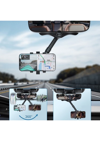 Klip Dönebilen Geri Çekilebilir Araç Telefonu Tutucu Desteği Sürüş Kaydedici Braketi Güneş Işığı Süper Mağaza (Yurt Dışından) fırsatları