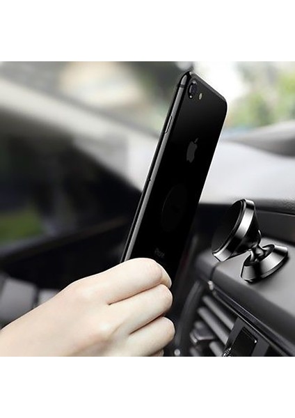 Cep Telefonu Gps Için 360 Derece Döndürme Araç Montaj Yapışkan Manyetik Stand Tutucu (Yurt Dışından) fırsatları