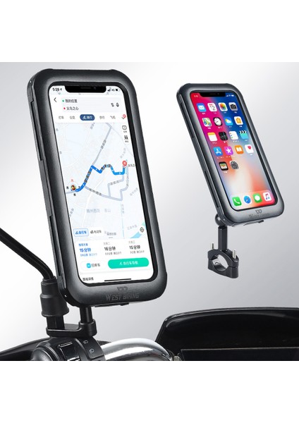 Batı Bisiklet Evrensel Alüminyum Alaşımlı Bisiklet Telefon Tutucu E-Bisiklet Gidon Montaj Kaymaz Moblie Cep Telefonu Klip, Ebike (Yurt Dışından) fiyatları
