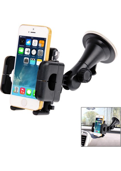 Evrensel 360 Derece Dönebilen Vantuz Araç Tutucu / Masaüstü Standı, Iphone, Galaxy, Sony, Lenovo, Htc, Huawei ve Diğer Akıllı Telefonlar Için Genişlik: 5,1 cm - 10,5 cm (Yurt Dışından)