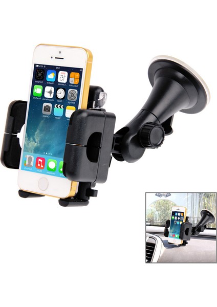 Evrensel 360 Derece Dönebilen Vantuz Araç Tutucu / Masaüstü Standı, Iphone, Galaxy, Sony, Lenovo, Htc, Huawei ve Diğer Akıllı Telefonlar Için Genişlik: 5,1 cm - 10,5 cm (Yurt Dışından) modelleri