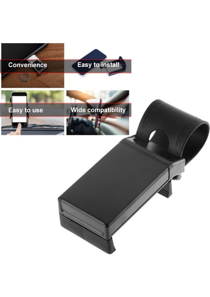 Araba Direksiyon Klipsi Telefon Kamera Tutucu Abs Braketi Cep Telefonu Standı (Yurt Dışından)