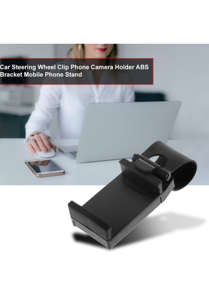 Araba Direksiyon Klipsi Telefon Kamera Tutucu Abs Braketi Cep Telefonu Standı (Yurt Dışından) fırsatları
